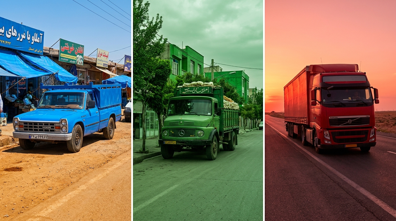 تفاوت نیسان، خاور، کامیون و تریلی | راهنمای انتخاب خودرو مناسب برای حمل بار
